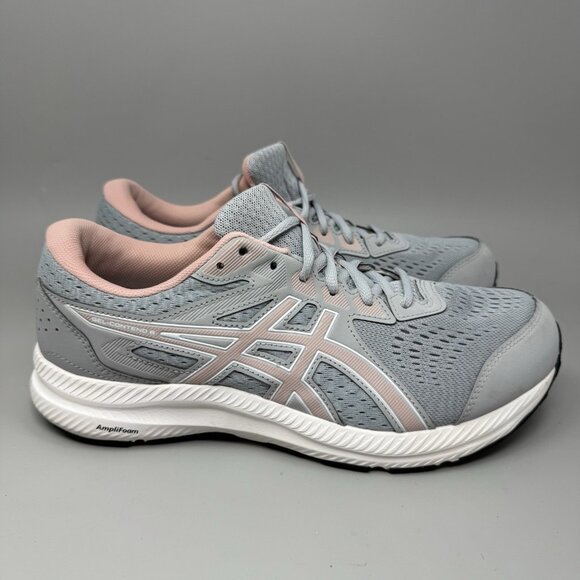 Asics Womens Gel Contend 8 1012B319 Gray Running Shoes Sneakers Size 11 - Picture 1 of 9